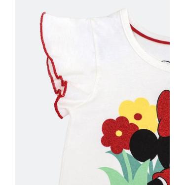 Imagem de Blusa Infantil Minnie Disney Tam 1 a 3 Off White-11386, Off white, 1