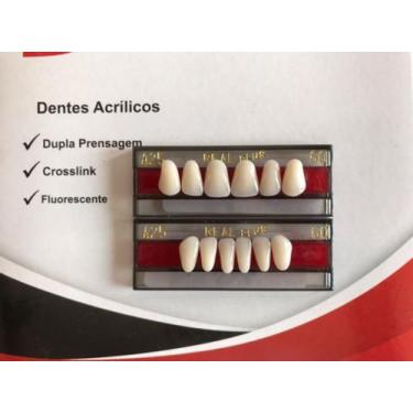 Imagem de Dentes Resina Avulsos Postiços Provisórios - A25 Superior E Inf - Triu