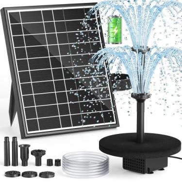 Imagem de Bomba de Água Solar PONDIA 7,5W com Bateria de Reserva 3000mAh