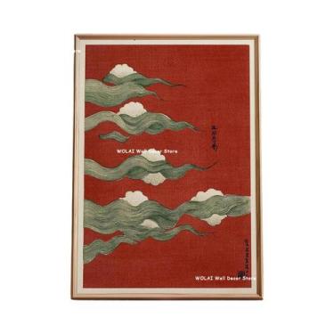 Imagem de Pôster De Arte Em Tela Estilo Asiático Com Tigre Japonês, Peixe Koi, S