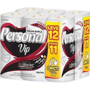 Imagem de Papel Higiênico Personal Vip 12 Rolos