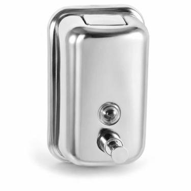 Imagem de Dispenser Saboneteira Álcool Gel Sabão Líquido Inox 500ml - LORBEN