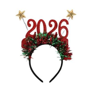 Imagem de Faixa De Cabelo Digital De Natal E Réveis De Ano Novo, 2 Peças, Decora