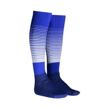 Imagem de Meião kanxa profissional degrade azul e branco 37/44