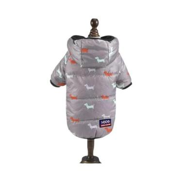Imagem de Roupa Para Animais De Estimação Com Capuz E Recheio De Algodão Para Ga