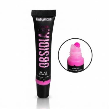Imagem de Lip Balm Obsidian Jelly Jewel Ruby Rose Cor Rhodonite Hidratação e bri