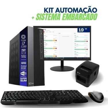 Imagem de Computador PDV com Impressora e Monitor Core I7 2a Geração 8GB SSD 240GB Sistema TOB Food Embarcado Bivolt Tob Computers