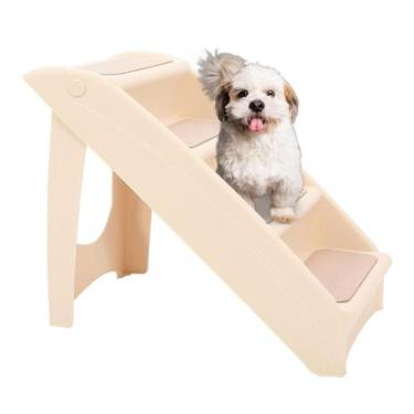 Imagem de Escada para Cães e Gatos KUAFU Dobrável de 4 Degraus 46 cm