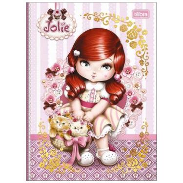 Imagem de Caderno Colegial Brochura Jolie 160 Folhas Capa Dura 17,6 x 23,9cm Til