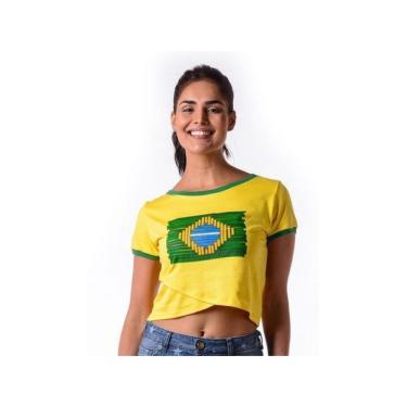 Imagem de Camiseta Brasil Japura Feminina Braziline