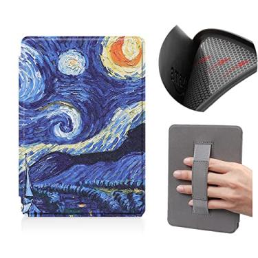 Imagem de Capa macia de 6 polegadas para Kindle Basic (apenas para 10ª geração de 2019, modelo J9G29R) com Auto Wake/Sleep, capa protetora à prova d'água com alça de mão