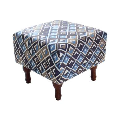 Imagem de Puff Banqueta com Espuma 40x40cm Decorativo Quadrado Pés Madeira