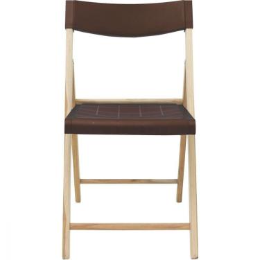 Imagem de Cadeira Tramontina Dobrável Potenza Em Madeira Teca Natural E. Polipropileno Marrom