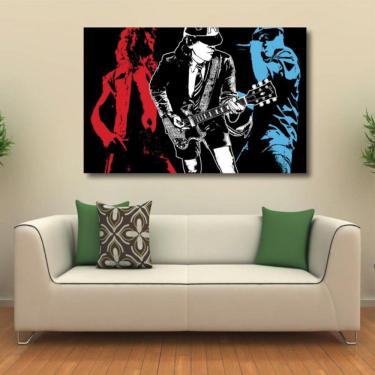 Imagem de Quadro Decorativo - Rock - AC DC - Vintage - Tela em Tecido