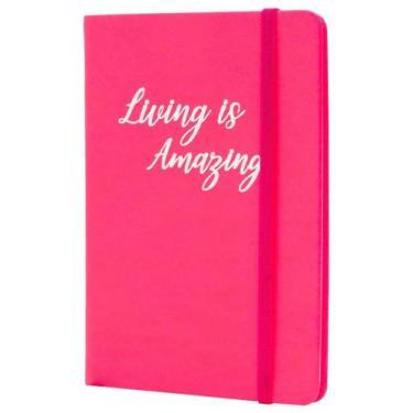 Imagem de Caderno De Anotações Maxprint Max Neon, Living Is Amazing Rosa - 72191