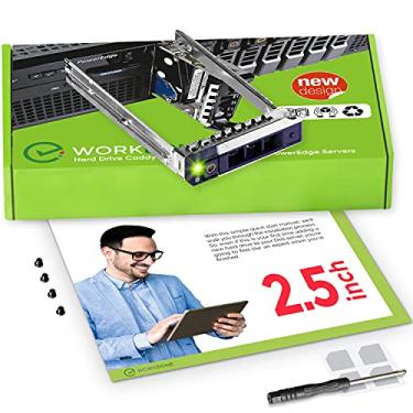 Imagem de Carrinho de disco rígido Workdone de 2,5 polegadas DXD9H compatível com servidores Dell PowerEdge - 14ª geração R440 R640 R740 R740xd R840 R940 R6415 R7415 R7425 - Bandeja SSD SSD SAS NVMe - Configuração com manual