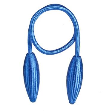 Imagem de Cintos de suspensão de liga de pelúcia de forma arbitrária cordas de retenção de cortina hastes acessórios, azul, 1 peça