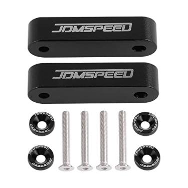 Imagem de JDMSPEED Suporte de Capuz para Espaçador de Capuz 3/4" para Honda Civic CRX Del Sol Acura IntegraJDMSPEED preto B063-HR2BK