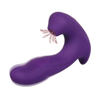 Imagem de Vibrador 2 em 1 Estimulador Ponto G & Clitóris Sucção Feminino 15 Frequências Sexuais Mulher Erótico Zatla