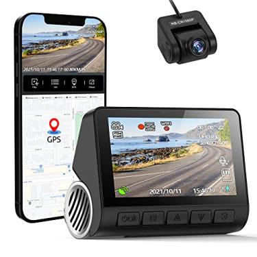 Imagem de 4K Dash Cam Built-in GPS WIFI Car DVR Suporte 2160P Câmera Traseira Gravador de Vídeo Visão Noturna WDR Driving Cam 24H Parking Surveillance