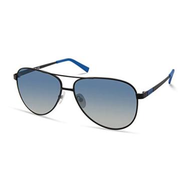 Imagem de Timberland Men's TBA9267 Polarized Pilot Sunglasses, Matte Black, 60mm