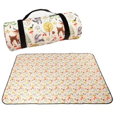 Imagem de Yajun Cobertor de piquenique dobrável à prova d'água dobrável tapete de acampamento portátil acolchoado engrossado para ioga de jardim, A, 200 * 200 cm