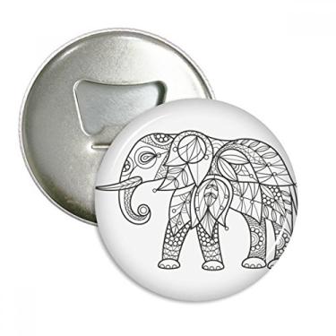 Imagem de Pinte Elefante Amigo Abridor de Garrafas Imã de Geladeira Emblema Multifuncional