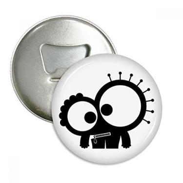 Imagem de Universe Alien Monster Criature Abridor de garrafas Ímã de geladeira Emblema Multifuncional