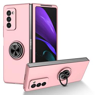 Imagem de Estojo antiderrapante Kickstand Ring para Samsung Galaxy Z Fold2 5G Fold 4 Fold4 Fold 2 3 Fold3 Capa protetora anti-queda, rosa, para Samsung Z Fold 4