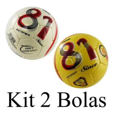 Kit Com 10 Bolas De Jogar Futebol Campo Infantil Costurada