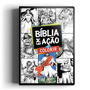 Imagem de Livro - Bíblia em ação para colorir: Uma aventura pela Bíblia colorindo cada página