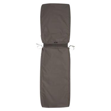 Imagem de Classic Accessories Ravenna Capa de almofada de espreguiçadeira resistente à água 182 x 53 x 7,6 cm, cinza-escuro, capas de almofada para móveis de pátio