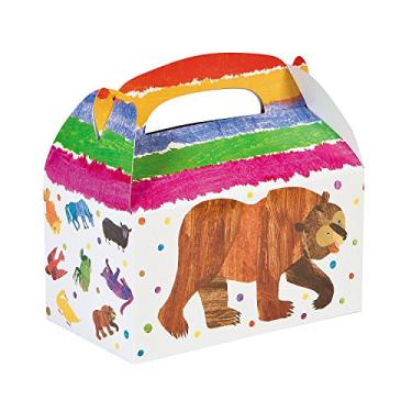 Imagem de Urso marrom de Eric Carle, urso marrom, o que você vê? Caixas de lembrancinhas - Artigos de festa - 12 peças