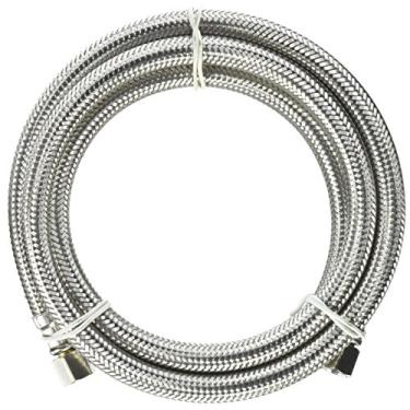 Imagem de Plumb Pak PP25523 linha de suprimento para máquina de gelo, 1/4 polegada, compressão, 60 polegadas, aço inoxidável, 1/4" x 60"