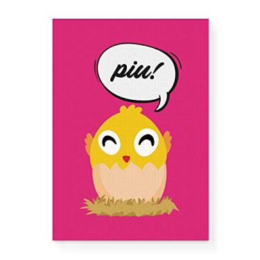 Imagem de Arte Maníacos Quadro Decorativo em Tela Canvas Pinto Ovo - 23x16,25cm