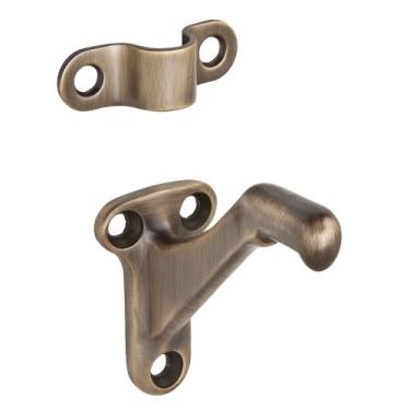 Imagem de Suporte de corrimão Ives by Schlage 059A5 Schlage Sp, 6,3 cm C x 3,4 cm L, alumínio, antigo, latão