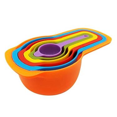 Imagem de Kit 06 Medidores De Cozinha Encaixáveis - Xícara Colher Copo