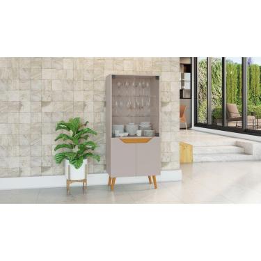 Imagem de Cristaleira Plena Com 1 Porta De Vidro JCM