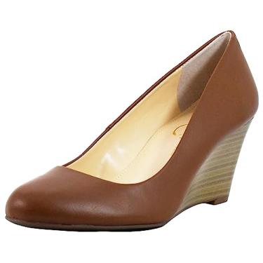 Imagem de Jessica Simpson Sapato feminino sem cadarço, Amêndoa, 38