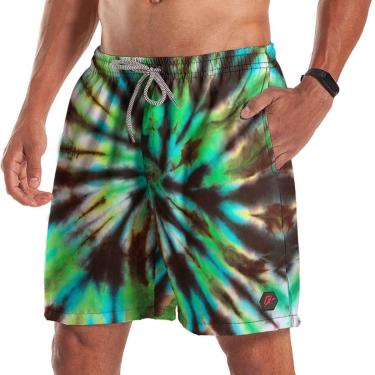 Imagem de Short Bermuda Tie Dye Espiral Militar 1-Masculino