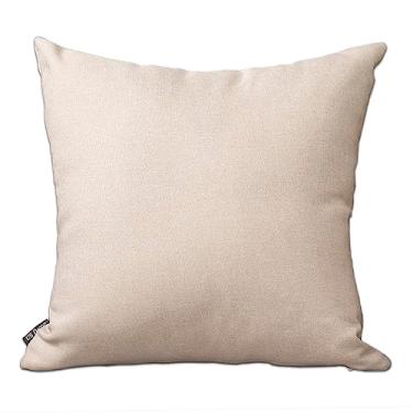 Imagem de Capa de Almofada Linho Lisa 60x60cm (Marfim - 60x60cm)