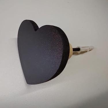 Imagem de Gancho pendurador de parede coração MDF laminado