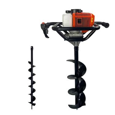 Imagem de Perfurador de Solo a Gasolina 52cc 2,5HP com Broca 80x10cm + 80x20cm Carbon Fak
