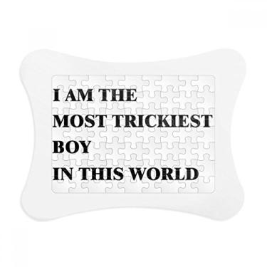 Imagem de Moldura de quebra-cabeça I Am The Trickiest Boy Decoração de imagem