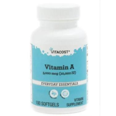 Imagem de Vitamina A  3000 Mcg (10,000 Iu) 100 Softgels Vitacost  Usa