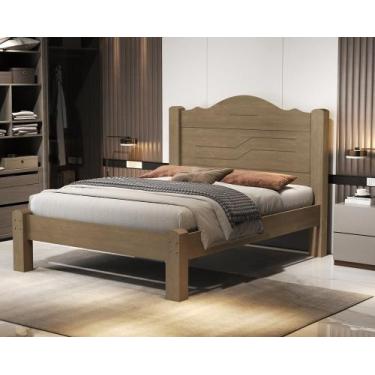 Imagem de Cama Casal Thalia 1400mm Castanho Vj Móveis - Cambel