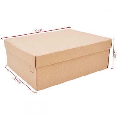 Imagem de Caixa de papelão para Calçados Básica 20 Un Embalagens 33cm x 25cm x 12cm