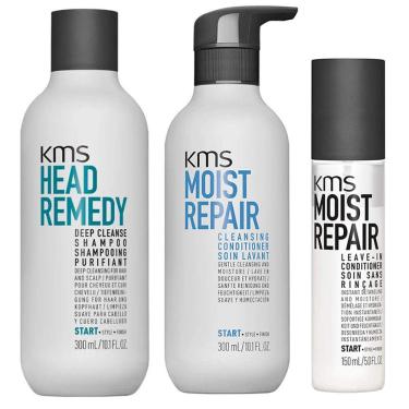 Imagem de Conjunto de shampoo e condicionador KMS Deep Cleanse & Moist Repair