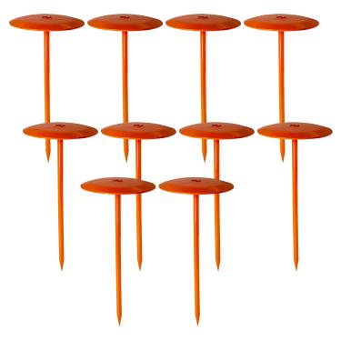 Imagem de FEBTECH - Marcador de tanque séptico – 15 x 25 cm – Marcadores de linha de propriedade adequados para proteger sua fossa séptica e limites de propriedade com estacas sólidas e resistentes – Pacote com