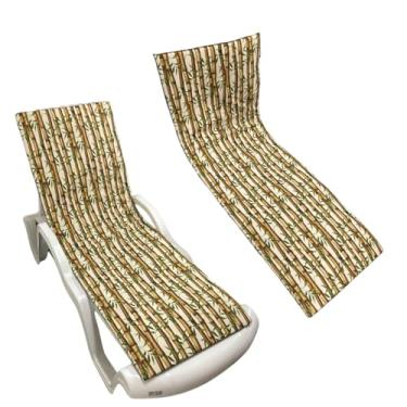 Imagem de Colchonete Almofadado De Espreguiçadeira Piscina Verde Bambu